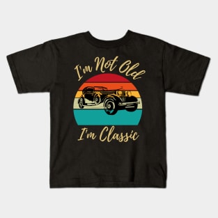 I’m not old I’m classic, retro vintage classic car Kids T-Shirt